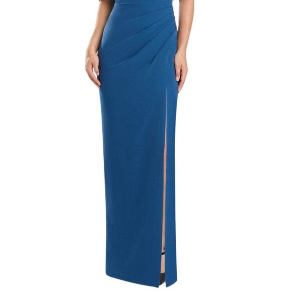 NWT Alexander by Daymor 1883F23 Jersey Evening Dress Blue Size 14 and Size 16 - Picture 3 of 7